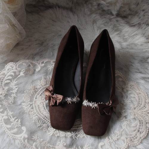 vintage甜瑶家原创复古高跟鞋