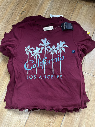 Hollister小海鸥夏季女童圆领短袖T恤断码特价清仓纯棉小码