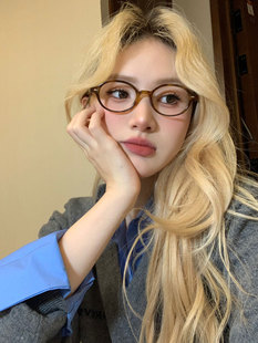 hucares「俏皮书呆子」miu味眼镜框女款大框素颜神器显瘦简约小脸