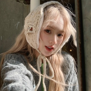 hucares认准原版「奶奶织的耳罩」纯手工编织耳罩耳暖冬季绑带