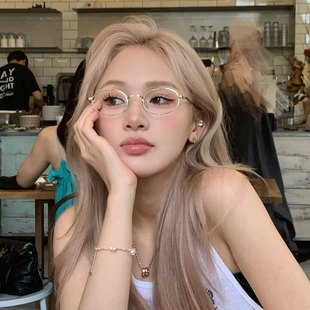 hucares「呆呆学妹」定制防蓝光平光镜眼镜素颜通勤早八高颜值