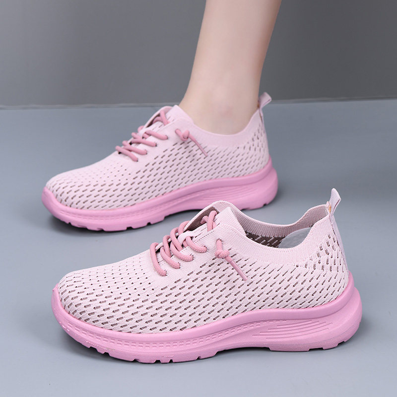 春夏秋女鞋新款防滑透气网鞋平底休闲鞋时尚百搭软底舒适,女鞋,网面鞋,淘宝优惠券,粉丝福利购,淘宝优惠卷