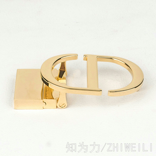 30CD腰带扣配件女裤腰带头男打孔皮带扣女式皮带扣头钉扣实心纯铜