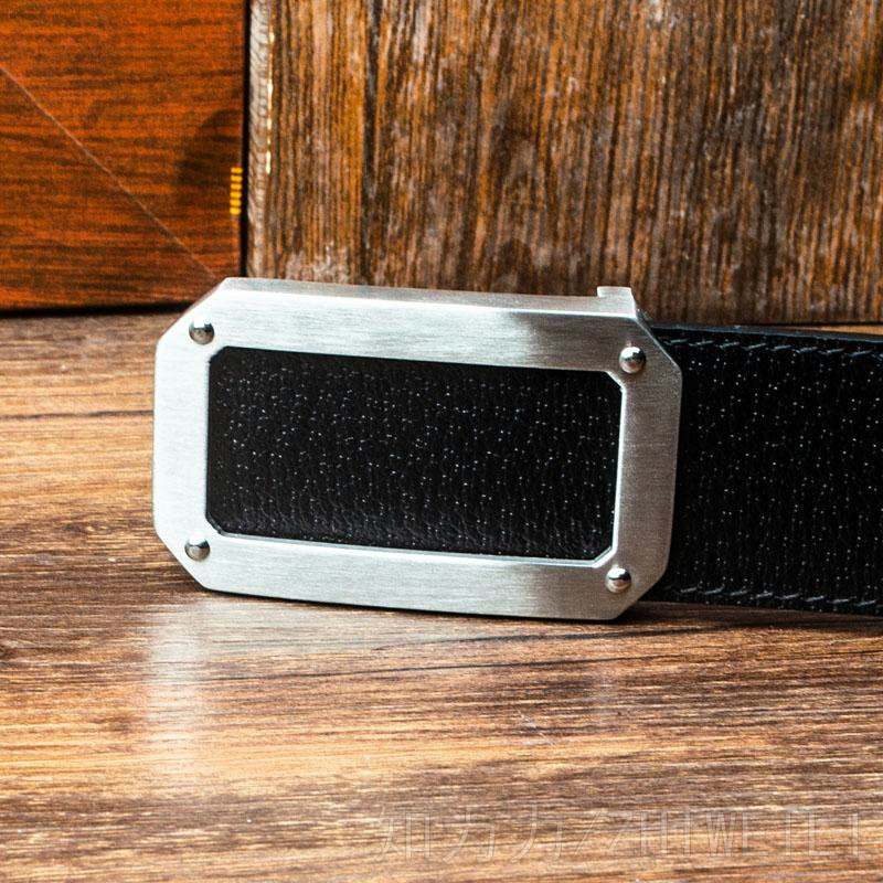 3.9cm男不锈钢皮带扣头平滑扣内穿式腰带头潮时尚裤带扣316不锈钢