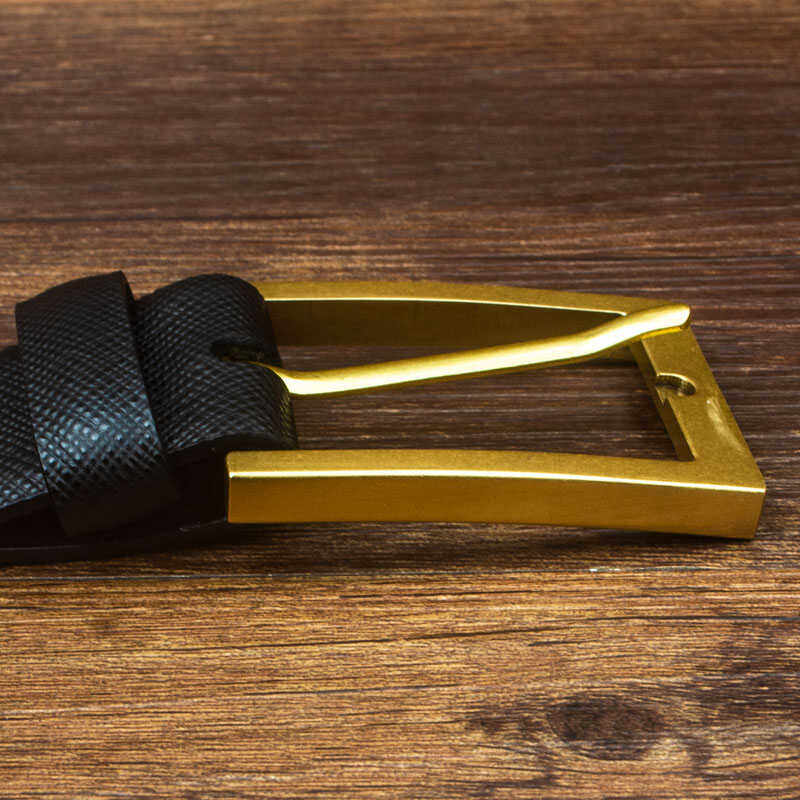 针式皮带扣头3.0CM纯铜扣古金色方头腰带头DIY手工皮带配件裤带头