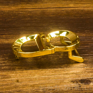 镂空字母CD皮带扣男女适用腰带头纯铜挂扣头金色青年简约时裤带头