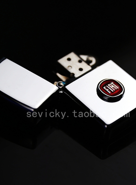 适用于意大利品牌菲亚特FIAT精致金属合金小车标点缀粘贴装饰内饰