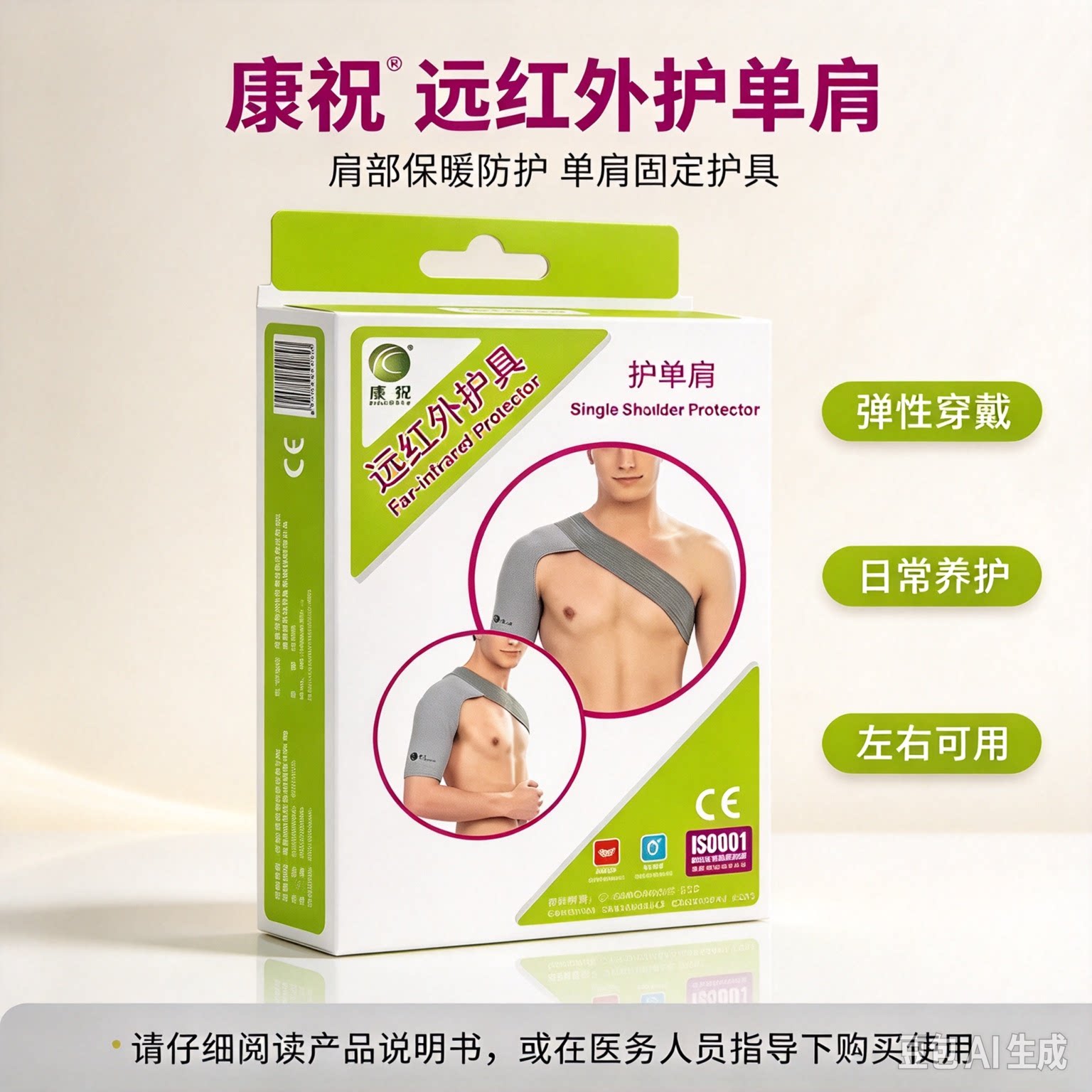 康祝远红外护膝护腿运动护具保暖关节痛老腿通用护肩护踝护肘
