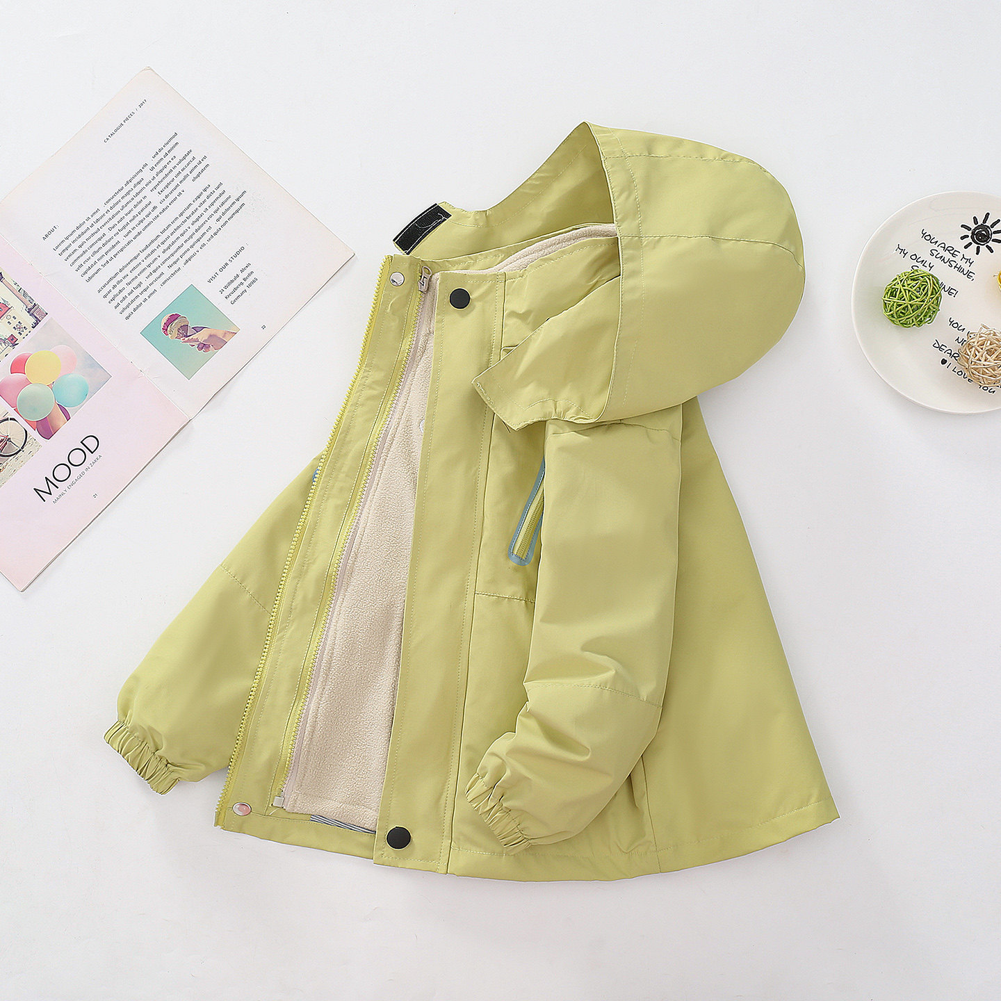 防水冲锋衣三合一户外服宝宝加绒