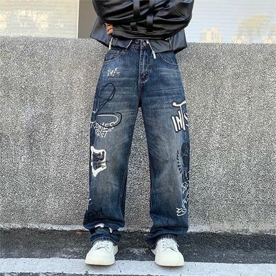 205秋季美式复古涂鸦手绘