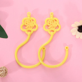 学生宿舍蚊帐挂勾铝合金挂钩卧室家用金属床帘挂钩学校钩子配绳子