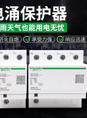 施耐德万高避雷防雷电涌 iST固定浪涌保护器2P/4P 20KA 40KA 65KA