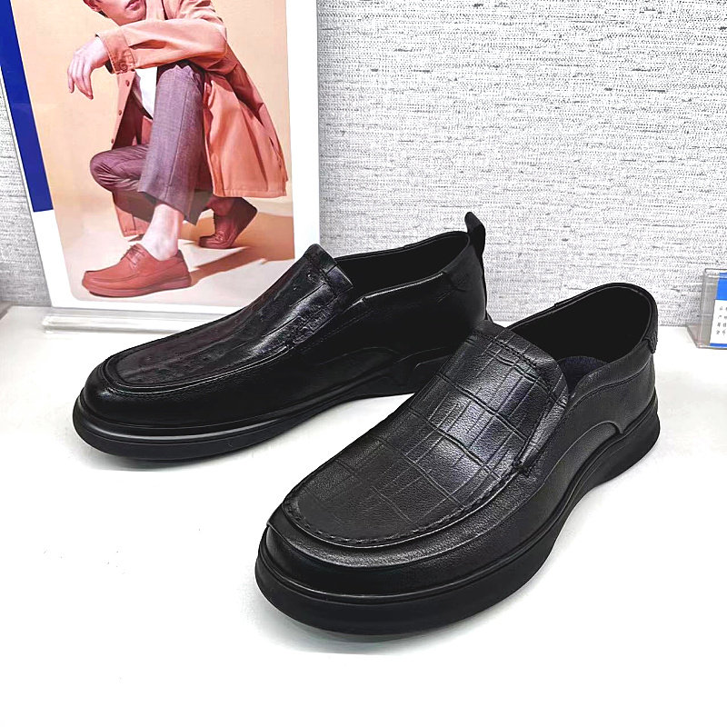 senda森达男鞋2023春款专柜正品舒适时尚休闲男皮鞋1gb01 1gc01