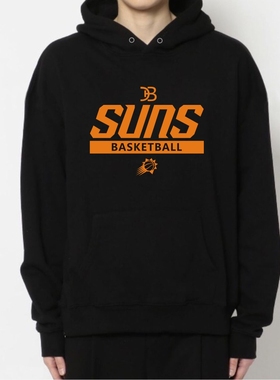 德文布克卫衣连帽衫太阳队2023篮球训练服杜兰特秋冬长袖加绒外套