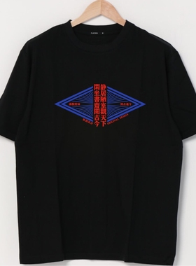 静居陋室观天下 闲坐书斋阅古今 国潮中国风男士纯棉短袖T恤夏装