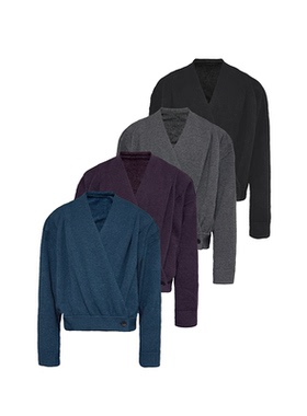 JCAESAR COAT 打褶交领针织开衫外套 柔软厚实 微宽松落肩 多色