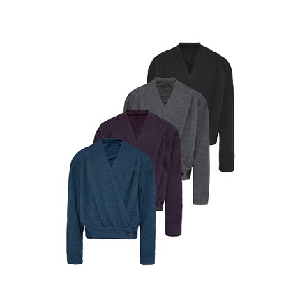 JCAESAR COAT 打褶交领针织开衫外套 柔软厚实 微宽松落肩 多色