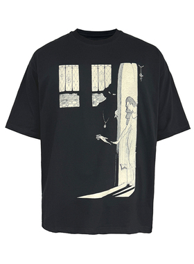 JCAESAR MURDERER TEE凶手插画短袖 Sorona索罗娜面料T恤宽短版型