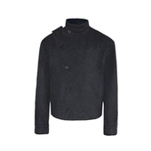 JACKET 翻领纽扣羊毛夹克 高含量羊毛 JCAESAR 可调节腰袢 微宽松