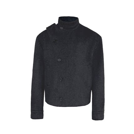 JCAESAR JACKET 翻领纽扣羊毛夹克 高含量羊毛 可调节腰袢 微宽松
