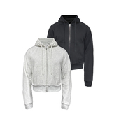 合体 JCAESAR 精棉双纱螺纹 花苞抽绳连帽插肩卫衣 双色 HOODIE