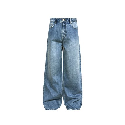 JCAESAR DENIMS纯净直筒水洗蓝牛 高盎司牛仔利落硬挺 直筒微宽松