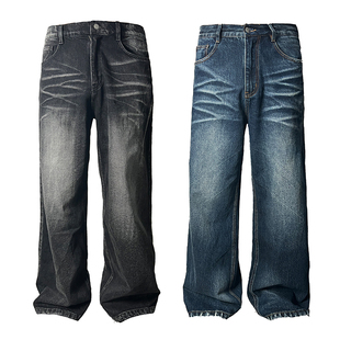 WHISKER DENIMS 23SS 水波纹牛仔裤 宽松直筒微喇 WAVE JCAESAR