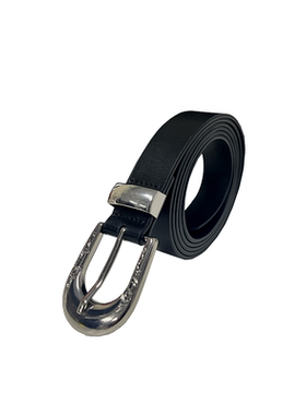 JCAESAR BELT 雕花延展牛皮腰带 头层牛皮 亮银扣 180CM 多种穿法