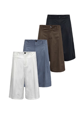 JCAESAR CAPRI PANTS千鸟格打褶七分裤 格纹肌理 前打褶微阔 多色