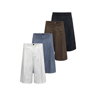 前打褶微阔 JCAESAR 格纹肌理 PANTS千鸟格打褶七分裤 多色 CAPRI