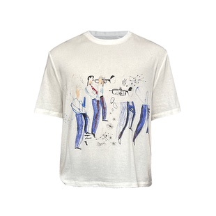 TEE 直喷 蓝色乐章印花短袖 康丽数码 合体 多美天丝羊毛 JCAESAR