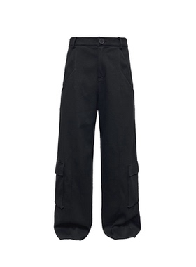 JCAESAR CARGO PANTS 双插袋侧贴袋工装裤 斜向结构线 合体直筒