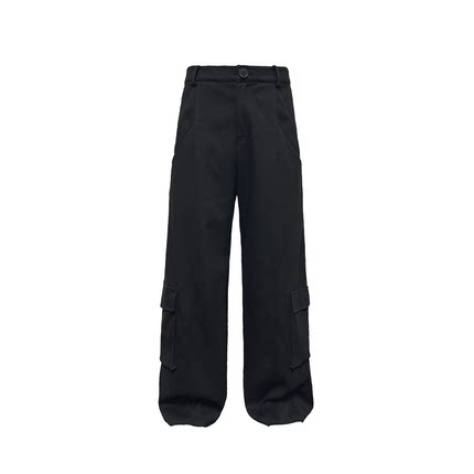 JCAESAR CARGO PANTS 双插袋侧贴袋工装裤 斜向结构线 合体直筒
