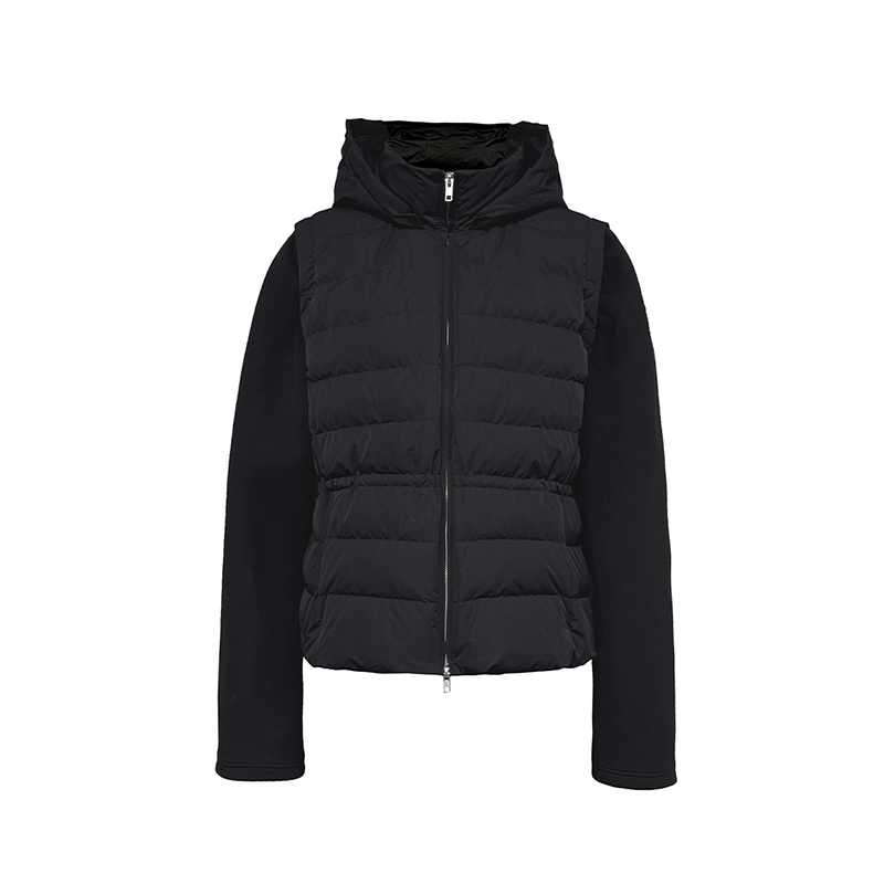 JCAESAR DOWN JACKET可拆卸太空棉袖排骨羽绒服 90白鸭绒 三拆