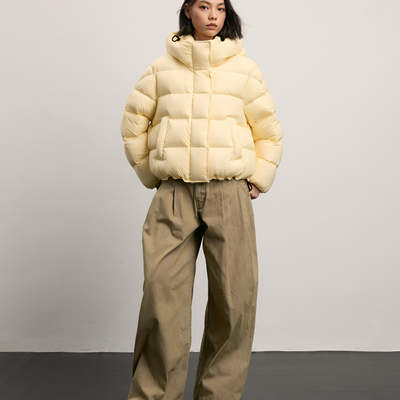 云感泡芙长期主义短款羽绒服