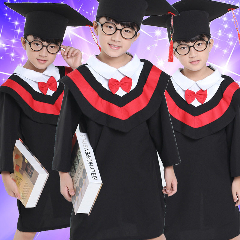 儿童演出博士服套装｜小学生毕业