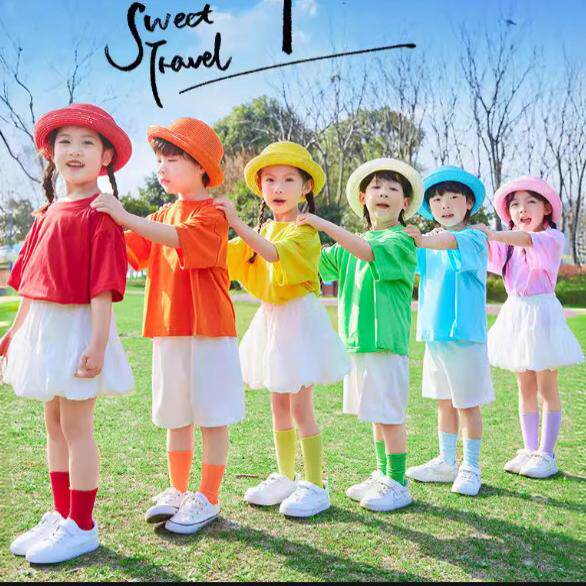 六一儿童演出服糖果色幼儿园舞蹈
