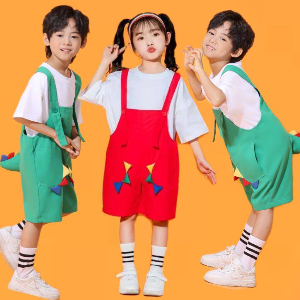 幼儿园儿童节表演服男女童牛仔配