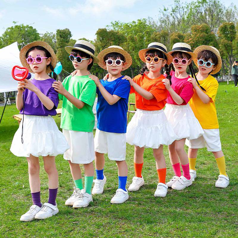 六一儿童表演服糖果色毕业演出服