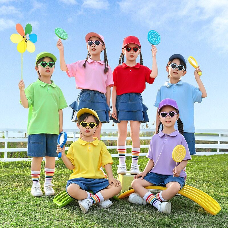 六一儿童POLO衫糖果风演出服｜