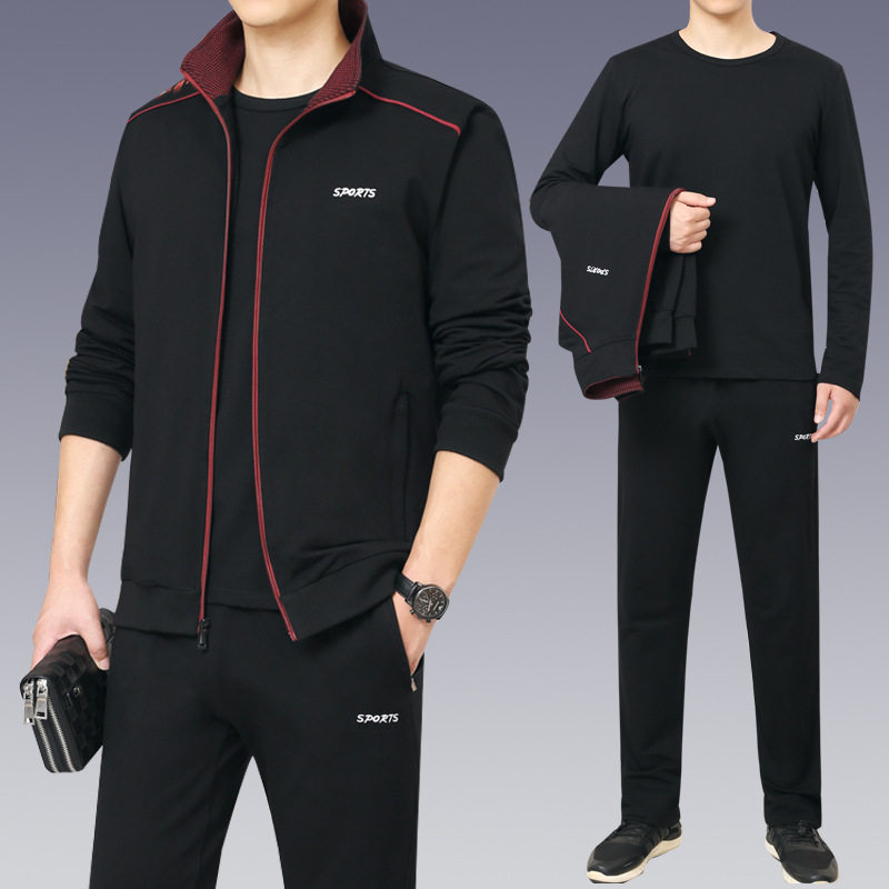 2026新款士运动套装春秋长袖爸爸运动服装中老年休闲运动服套装