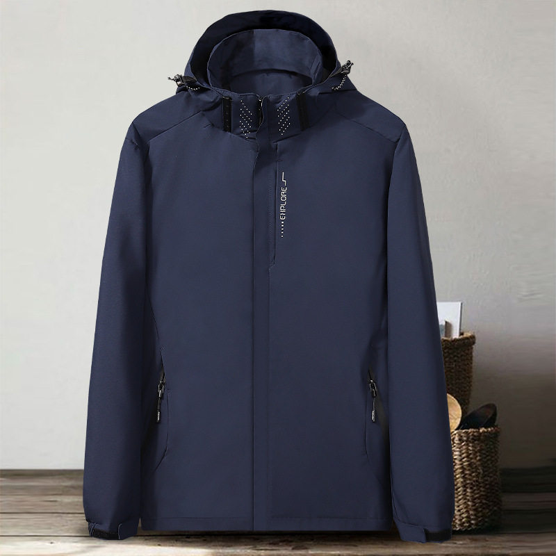 户外薄款冲锋衣新款女登山服男春秋季外套男单衣情侣简约时尚夹克
