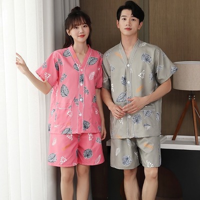 汗蒸服女桃绒洗浴足疗艾灸服前后开扣采耳服按摩服男开衫