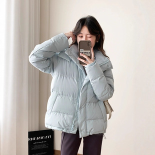 lulu羽绒服女短款泡芙2025冬季新款五格保暖百塔厚户外面包服外套