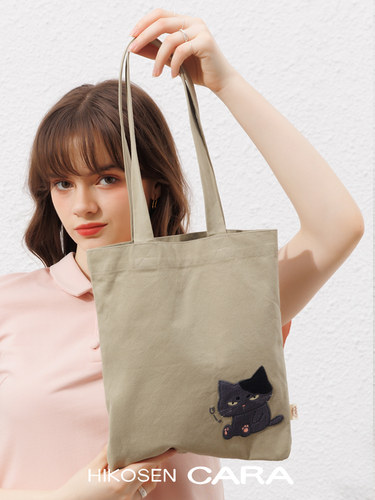 卡拉猫茶丸单肩包购物袋托特包
