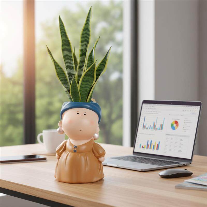 卡通大艺术家花盆大号轻奢高级感美女头像创意造型大口径多肉花盆,家居饰品,装饰摆件,淘宝优惠券,粉丝福利购,淘宝优惠卷