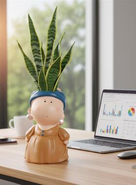 轻奢卡通大口径多肉花盆