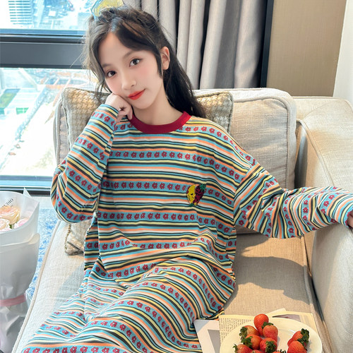 儿童睡裙2025新款春秋款长袖