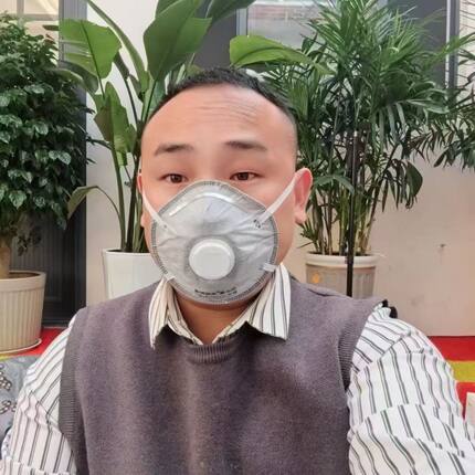 川小李KN95头戴式防尘口罩活性炭防雾霾防护防甲醛成人工业粉尘