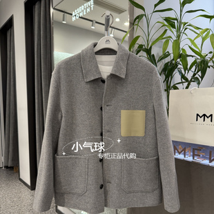 MM/麦檬男装国内正品代购 商务休闲夹克短款毛呢外套9EA110631